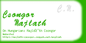 csongor majlath business card